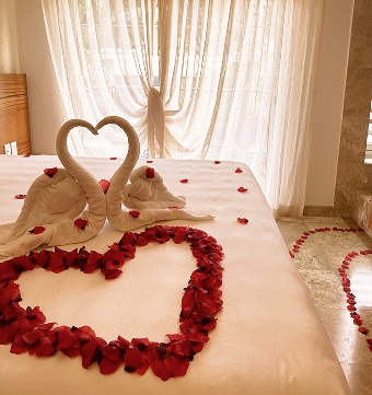 Decoración Romántica en Suite